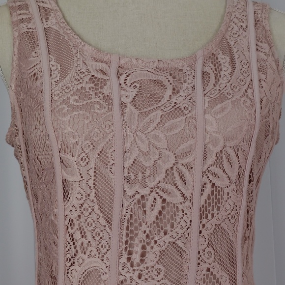 Candalite Women's Sleeveless Lace Maxi Dress. - Picture 5 of 15